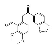 6-[2-(1,3-benzodioxol-5-yl)-2-oxoethyl]-2,3-dimethoxybenzaldehyde结构式