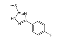 5-(4-fluorophenyl)-3-methylsulfanyl-1H-1,2,4-triazole结构式