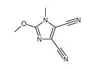 2-methoxy-1-methyl-1H-imidazole-4,5-dicarbonitrile结构式