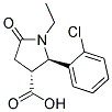 (2R,3R)-2-(2-CHLORO-PHENYL)-1-ETHYL-5-OXO-PYRROLIDINE-3-CARBOXYLIC ACID Structure