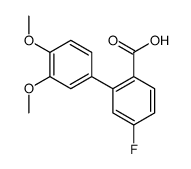 2-(3,4-dimethoxyphenyl)-4-fluorobenzoic acid结构式