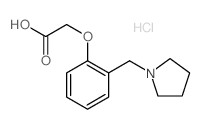 [2-(Pyrrolidin-1-ylmethyl)phenoxy]-acetic acid hydrochloride结构式