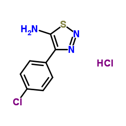 4-(4-Chlorophenyl)-1,2,3-thiadiazol-5-amine hydrochloride (1:1)图片