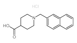 1-(2-Naphthylmethyl)piperidine-4-carboxylic acid hydrochloride Structure