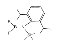 difluor[(2,6-diisopropylphenyl)-(trimethylsilyl)]amino-boran结构式