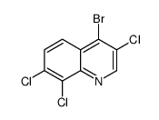 4-bromo-3,7,8-trichloroquinoline structure