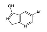 3-bromo-6,7-dihydro-5H-pyrrolo[3,4-b]pyridin-5-one Structure