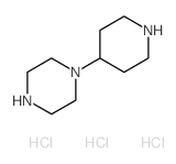 1-(4-哌啶基)哌嗪三盐酸盐结构式