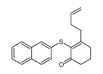 3-but-3-enyl-2-naphthalen-2-ylsulfanylcyclohex-2-en-1-one Structure