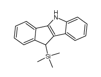 5,10-dihydro-10-trimethylsilylindeno[1,2-b]indole结构式