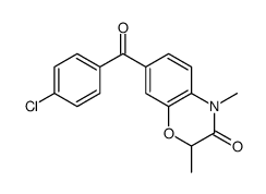 7-(4-chlorobenzoyl)-2,4-dimethyl-1,4-benzoxazin-3-one结构式