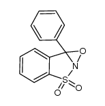 7b-phenyl-7bH-oxazirino[2,3-b][1,2]benzisothiazole 3,3-dioxide结构式