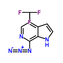 7-Azido-4-(trifluoromethyl)-1H-pyrrolo[2,3-c]pyridine结构式