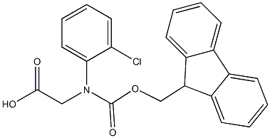 N-FMOC-S-2-氯苯甘氨酸结构式