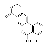 2-chloro-6-(4-ethoxycarbonylphenyl)benzoic acid结构式