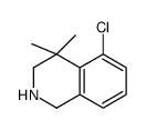 5-chloro-4,4-dimethyl-1,2,3,4-tetrahydroisoquinoline结构式