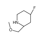(2S,4S)-4-fluoro-2-(methoxymethyl)piperidine structure