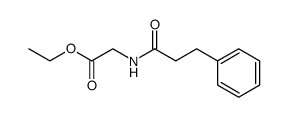 ethyl N-(3-phenylpropanoyl)glycinate结构式