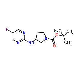 3-(5-Fluoro-pyrimidin-2-ylamino)-pyrrolidine-1-carboxylic acid tert-butyl ester图片