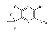 2-Amino-3,5-dibromo-6-trifluoropyridine结构式