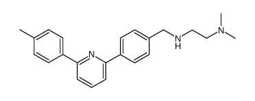 2-<4'-<<<2'''-dimethyamino)ethyl>amino>methyl>phenyl>-6-(4''-methylphenyl)pyridine Structure