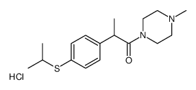 2-(4-(2-Propylthio)phenyl)propiono(4-methylpiperazide) hydrochloride structure