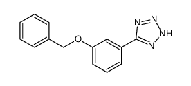 5-[3-(Benzyloxy)phenyl]-1H-tetrazole Structure