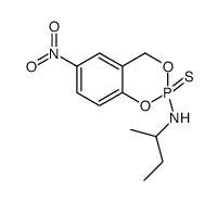 N-(1-Methylpropyl)-6-nitro-4H-1,3,2-benzodioxaphosphorin-2-amine 2-sulfide结构式