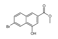 Methyl 6-bromo-4-hydroxy-2-naphthoate结构式