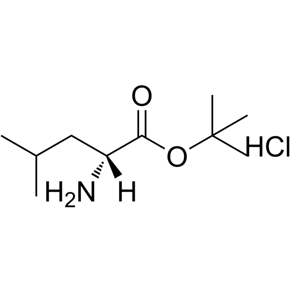 tert-Butyl D-leucinate hydrochloride (1:1) Structure