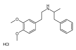 2-(3,4-dimethoxyphenyl)ethyl-(1-phenylpropan-2-yl)azanium,chloride结构式