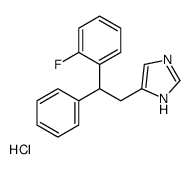 5-[2-(2-fluorophenyl)-2-phenylethyl]-1H-imidazole,hydrochloride Structure