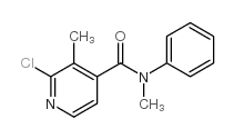 2-CHLORO-N,3-DIMETHYL-N-PHENYLISONICOTINAMIDE structure