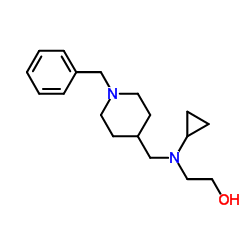 2-{[(1-Benzyl-4-piperidinyl)methyl](cyclopropyl)amino}ethanol结构式