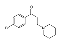 1-(4-bromophenyl)-3-piperidin-1-ylpropan-1-one结构式