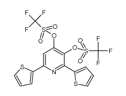 2,6-di(2-thienyl)pyridine-3,4-diyl bistriflate结构式