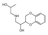α-[[(2-Hydroxypropyl)amino]methyl]-1,4-benzodioxane-2-methanol结构式