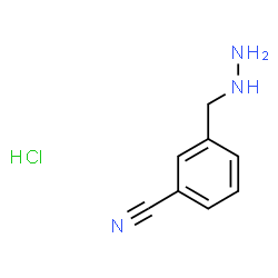 3-(hydrazinylmethyl)benzonitrile hydrochloride Structure