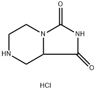 Octahydroimidazolidino[1,5-a]piperazine-1,3-dione hydrochloride... Structure