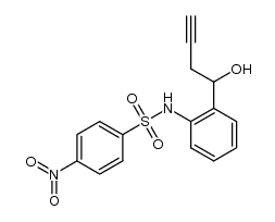 1-(2-(nosylamino)phenyl)but-3-yn-1-ol Structure