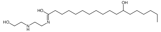 12-hydroxy-N-[2-(2-hydroxyethylamino)ethyl]octadecanamide结构式