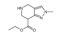 ethyl2-methyl-4,5,6,7-tetrahydro-2H-pyrazolo[4,3-c]pyridine-7-carboxylate Structure