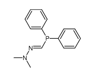 (diphenylphosphino)formaldehyde dimethylhydrazone Structure