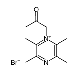 2,3,5,6-tetramethyl-1-(2-oxopropyl)pyrazin-1-ium bromide Structure