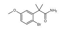 2-(2-bromo-5-methoxyphenyl)-2-methylpropanamide结构式