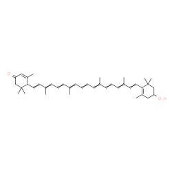 cis-3-hydroxy-b,e-Caroten-3'-one structure