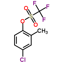 4-Chloro-2-methylphenyl trifluoromethanesulfonate结构式