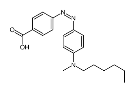 4-[[4-[hexyl(methyl)amino]phenyl]diazenyl]benzoic acid结构式