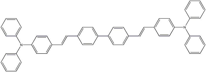 4,4'-((1E,1'E)-[1,1'-biphenyl]-4,4'-diylbis(ethene-2,1-diyl))bis(N,N-diphenylaniline)结构式