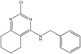 N-benzyl-2-chloro-5,6,7,8-tetrahydroquinazolin-4-amine结构式